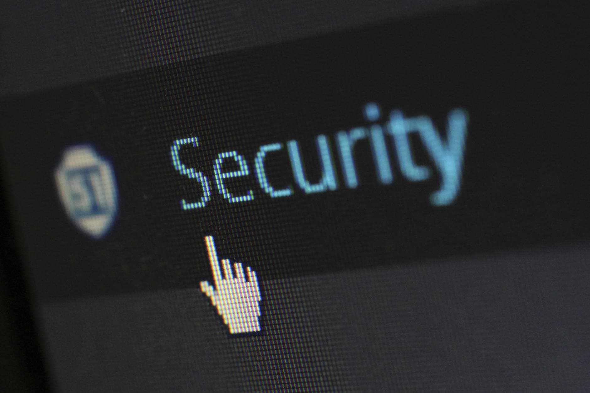 Digital security lock icon protecting small business website data