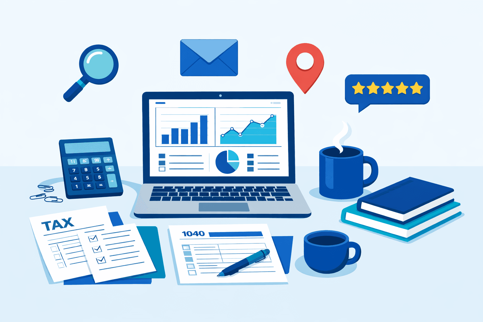 CPA reviewing marketing strategy and analytics to grow an accounting practice in 2026