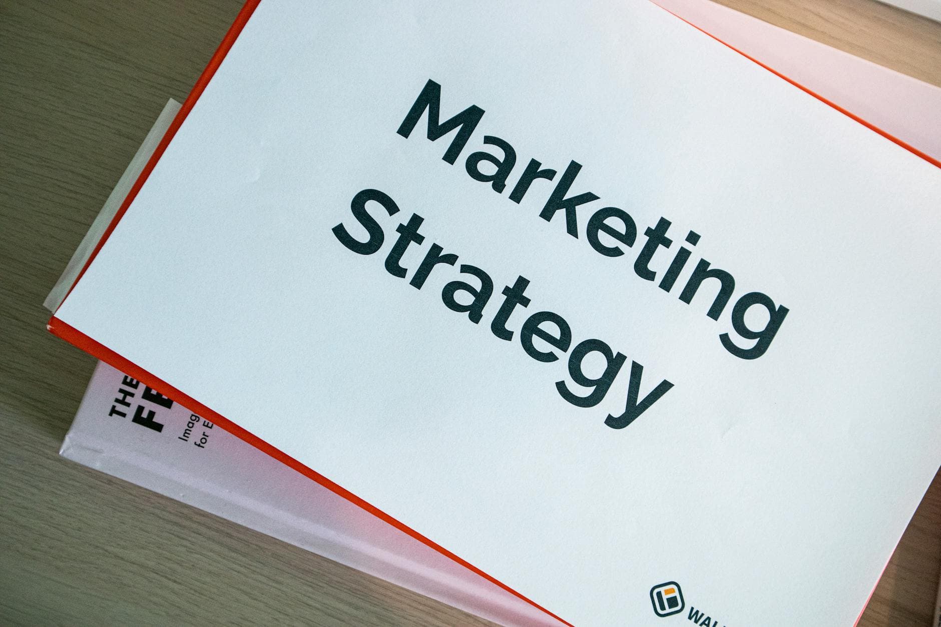 Content marketing strategy displayed with upward growth chart and analytics