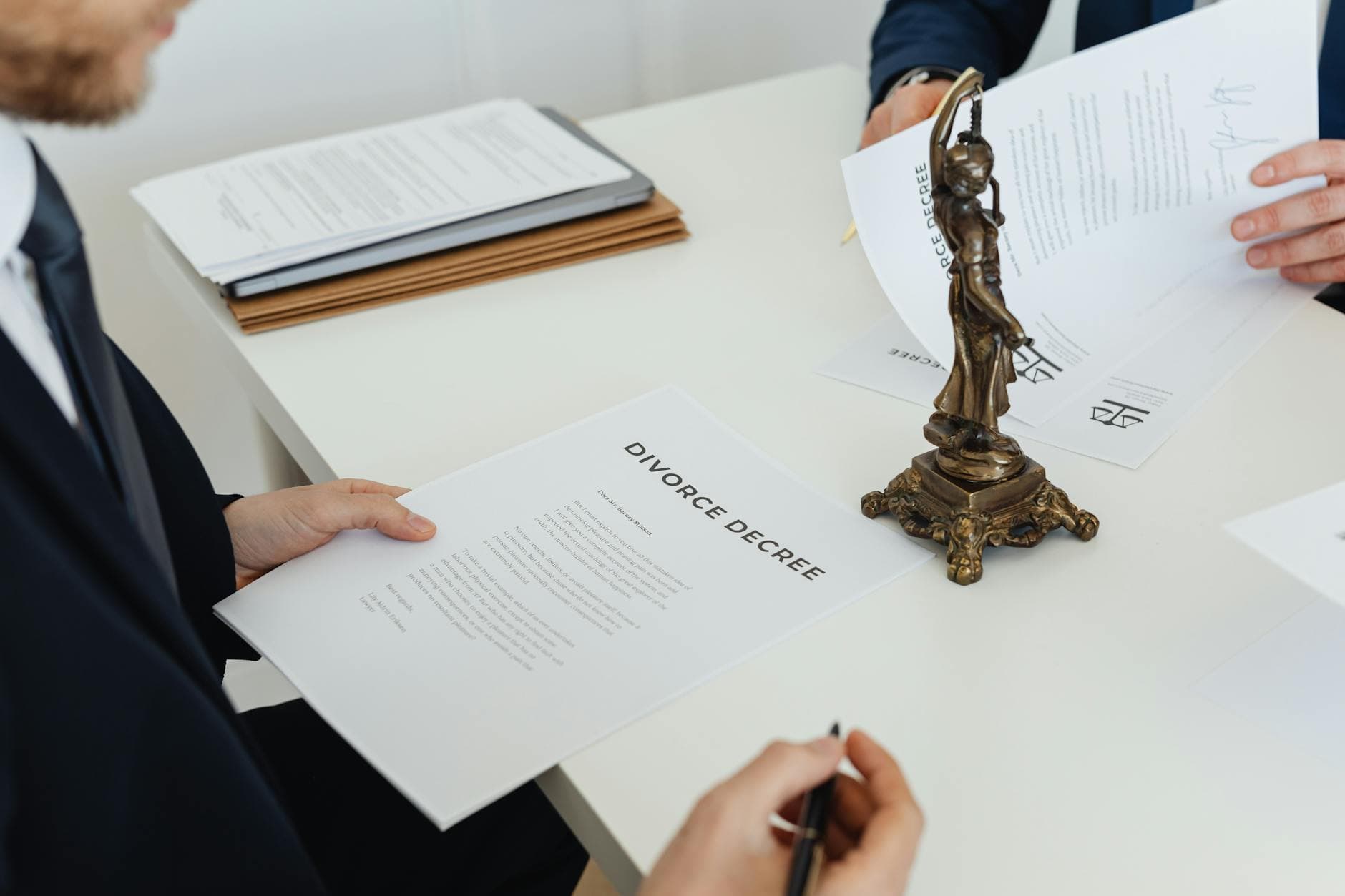 Five-star rating display with positive client reviews for a professional law firm